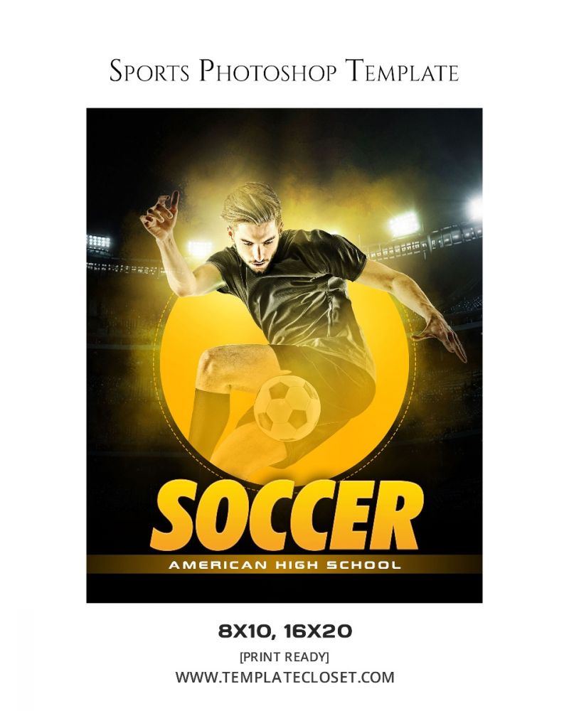 Soccer American High School Photography Poster