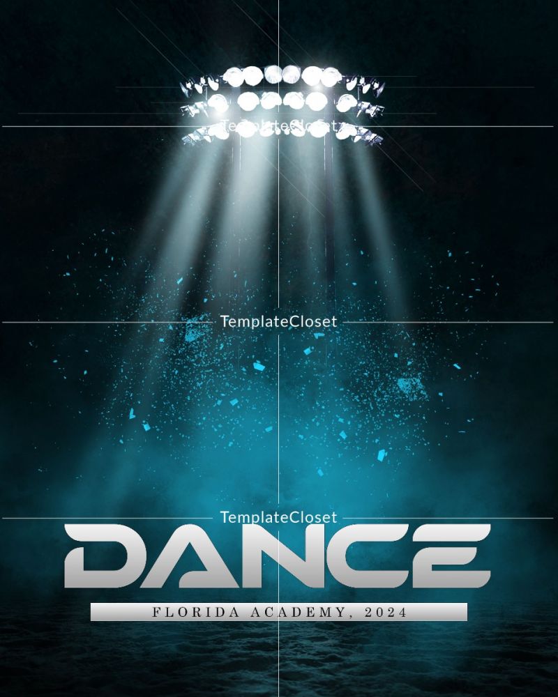 Dance Light Effect Digital Print Ready Sports Template