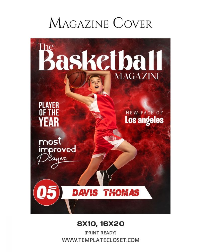Colorful Magazine Cover Photoshop Template