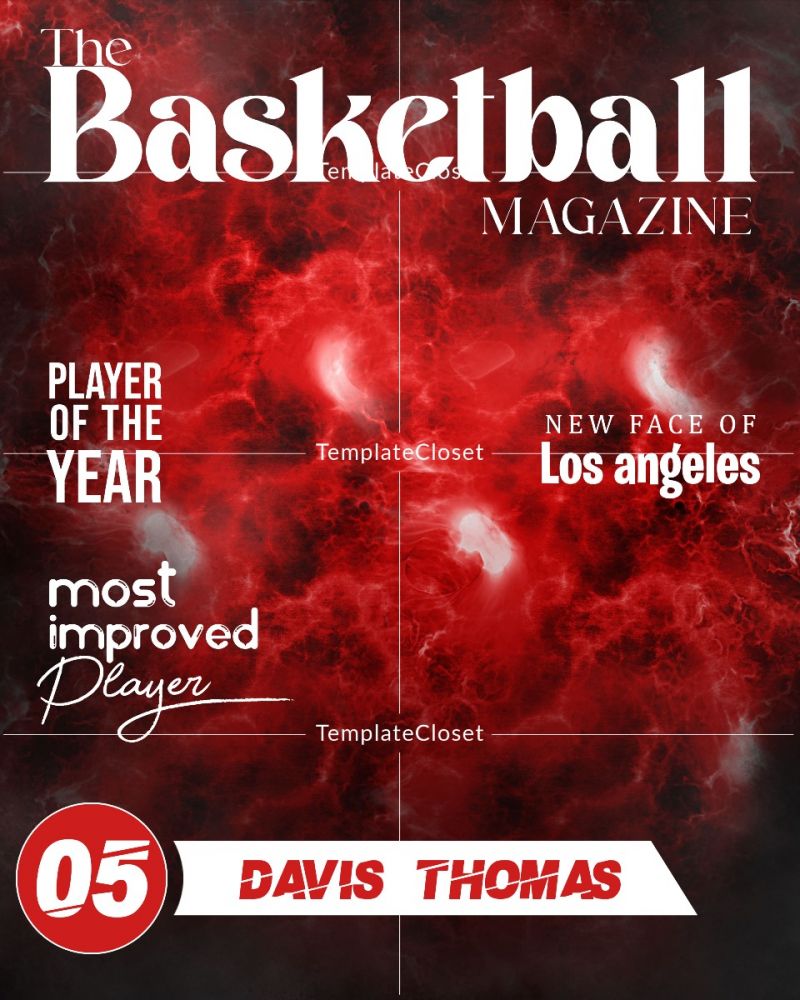 Colorful Magazine Cover Photoshop Template