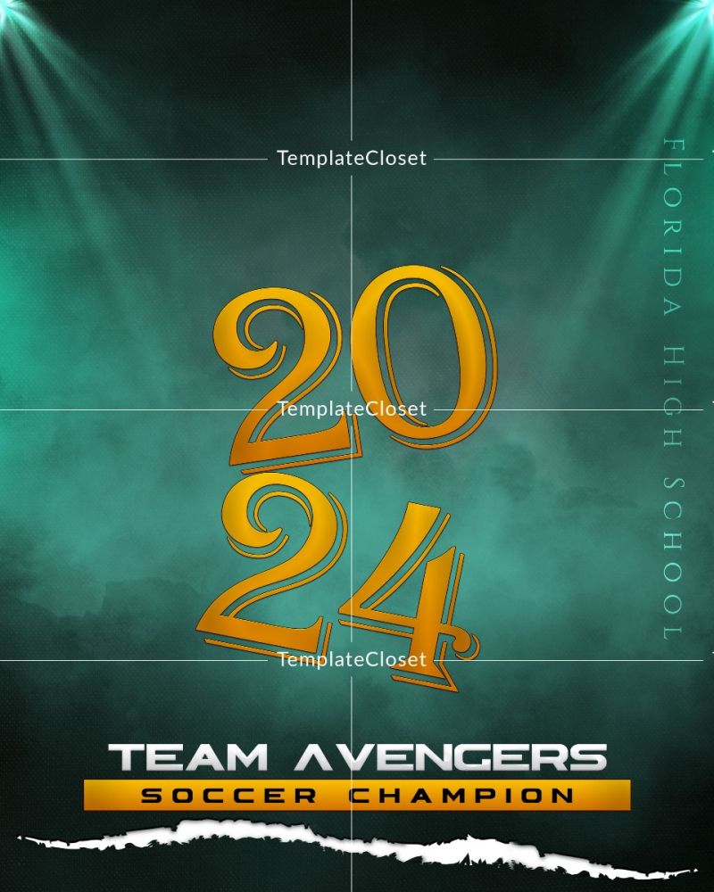 Team Avenger - Soccer Champions Sports Photography Template