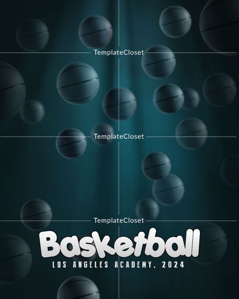 Basketball Customized Sports Photography Template