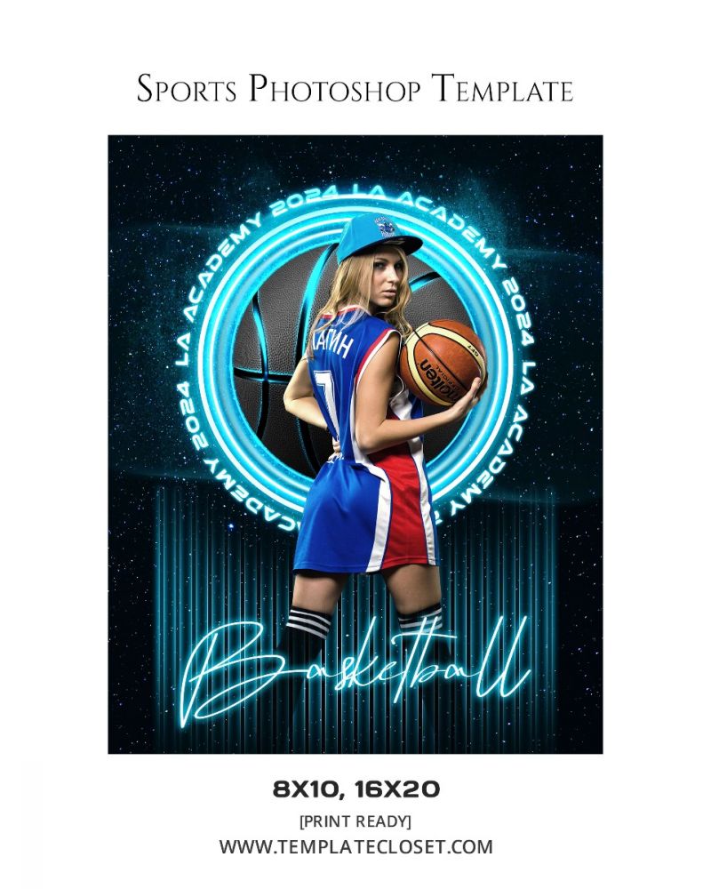 Fully Customized Softball Photography Template