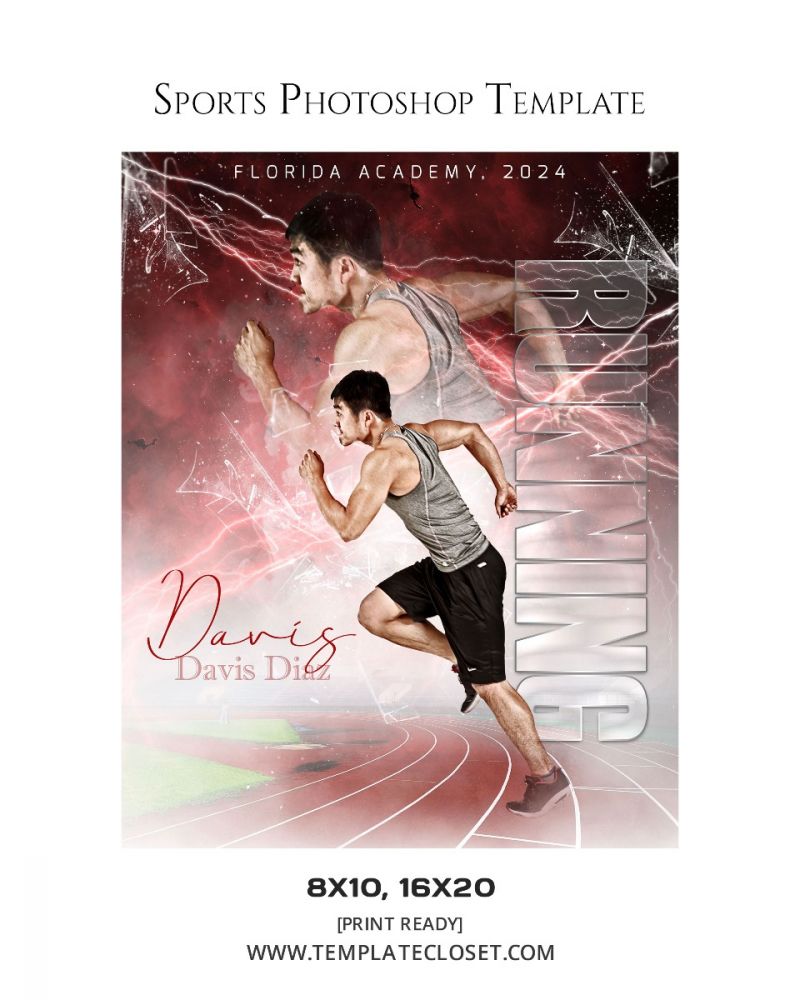 David Taylor - Running Signature Effect Photoshop Template
