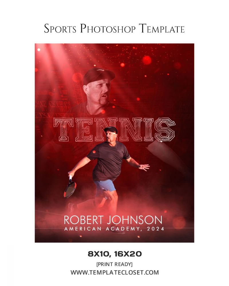 Robert Johnson - Tennis Memory Mate Sports Template