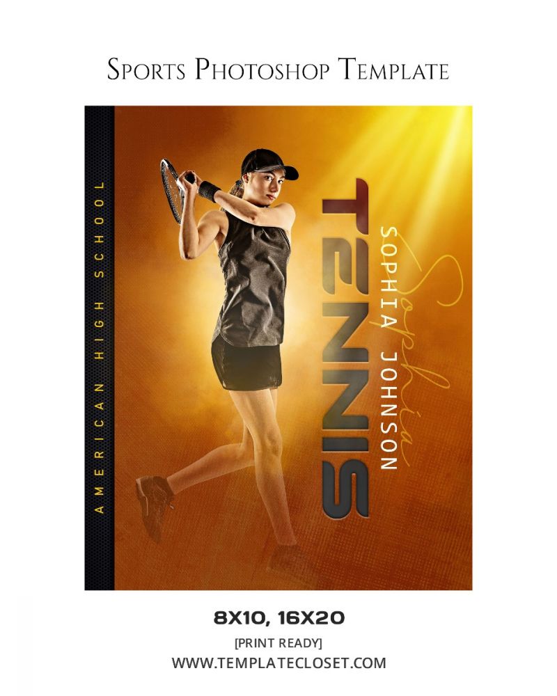 Sophia Johnson - Tennis Signature Effect Photography Template