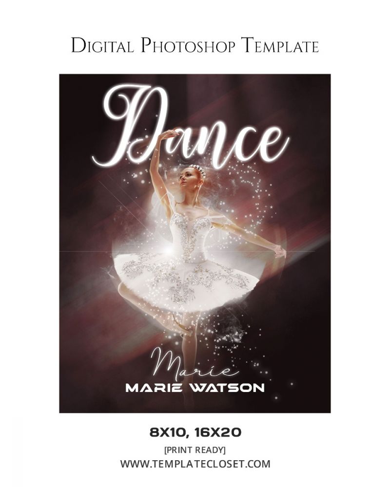 Marie Watson - Dance Multi Layered Digital Photography Template