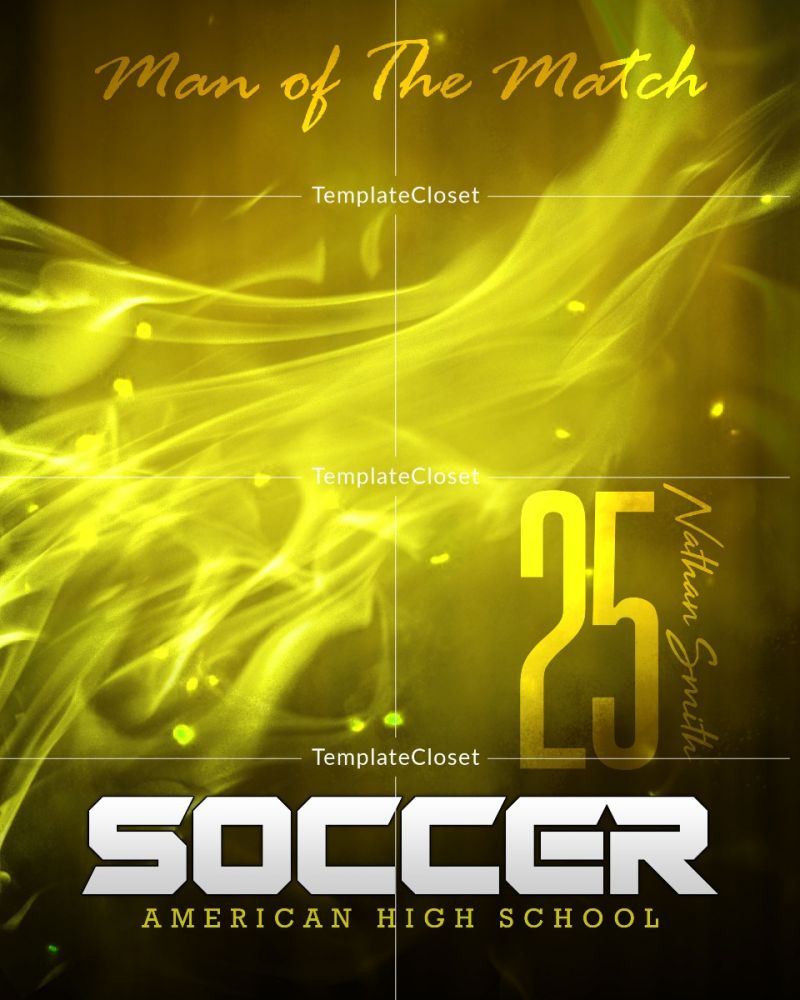 Soccer - Man Of The Match Sports Photography Template