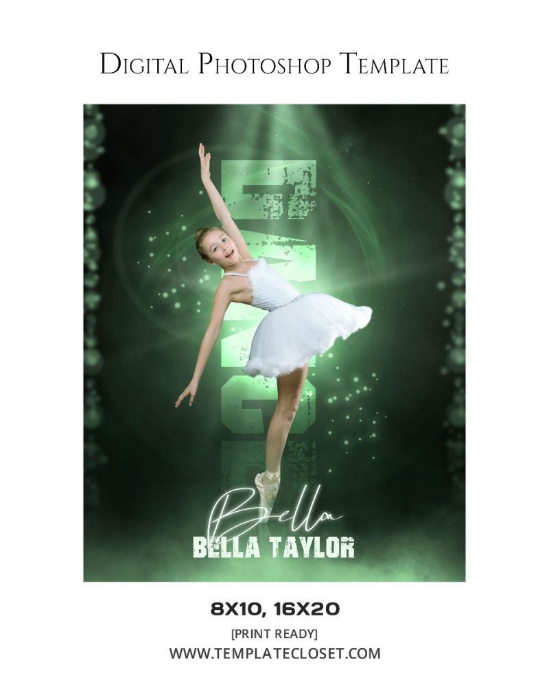 Bella Taylor - Dance Digital Photography Template