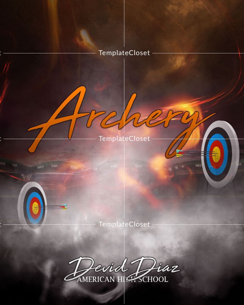 Archery Memory Mate Sports Photography Template