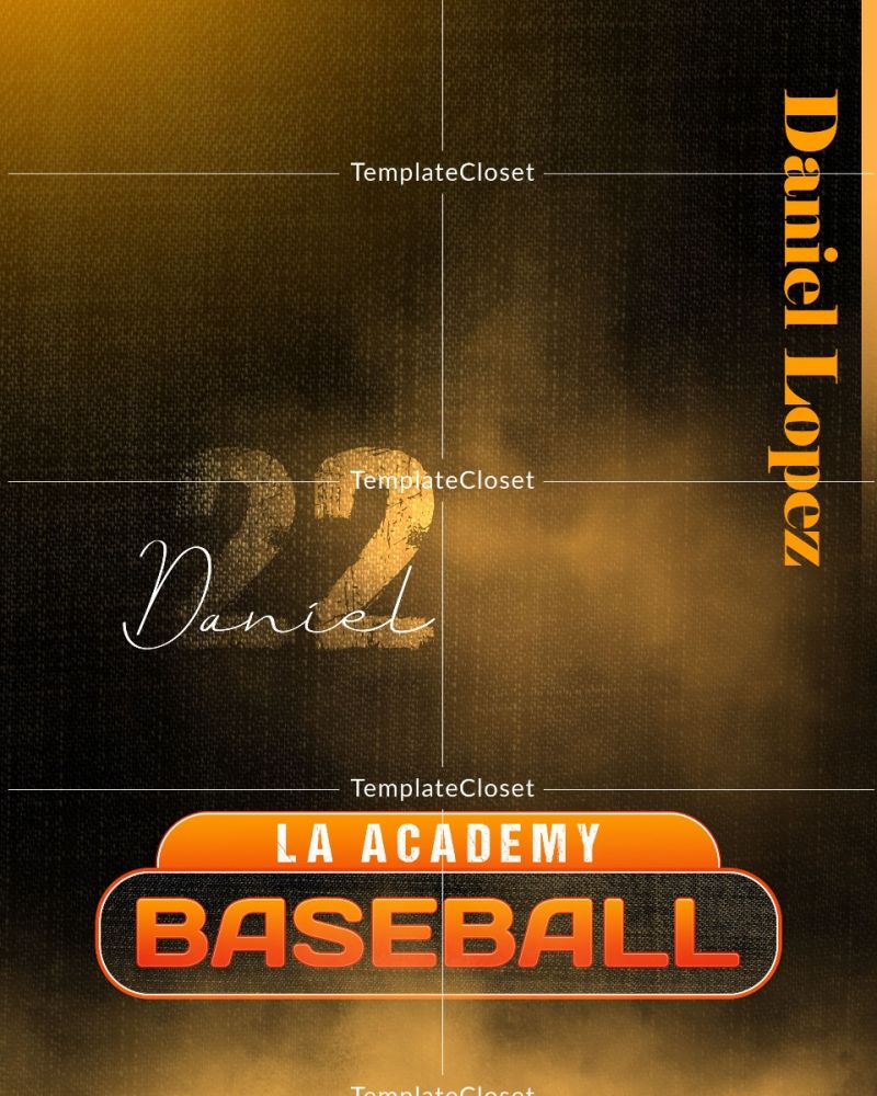 Fully Customized Baseball Memory Mate Sports Photography Template