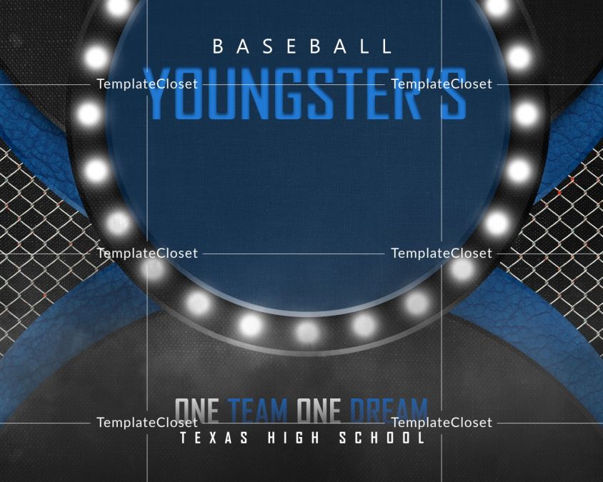 Baseball Youngster Team Sports Photography Template