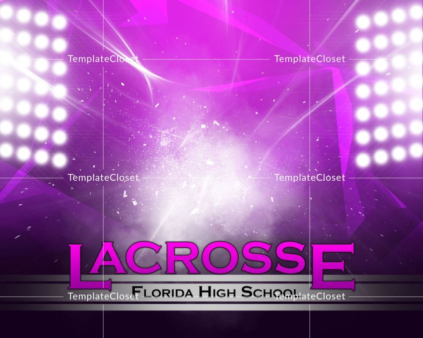 Lacrosse Multiple Layer Customized Photoshop Template