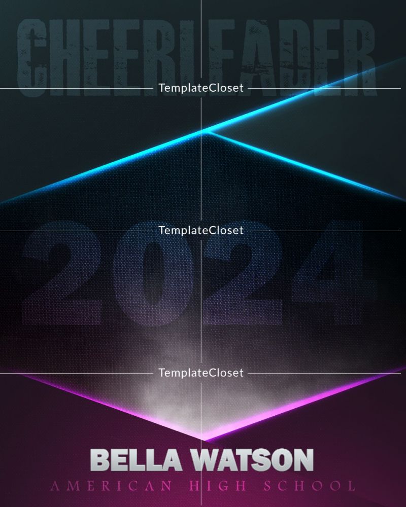 Bella Watson - Cheerleader Multi Color Layered Photoshop Template