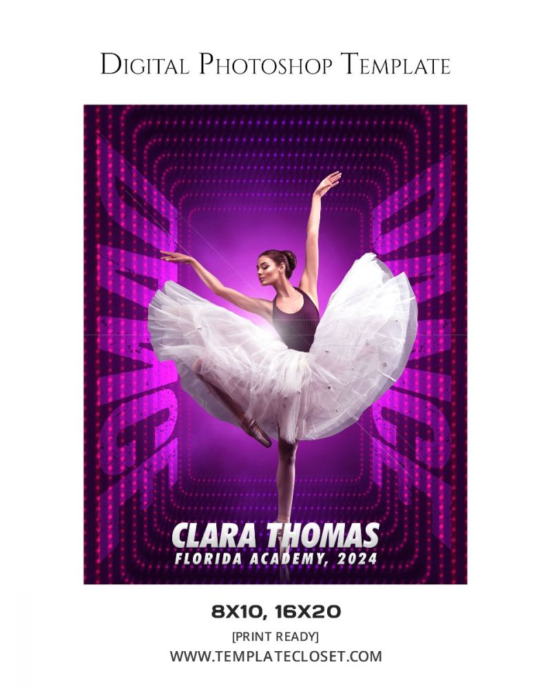 Bella Taylor - Dance Digital Photography Template