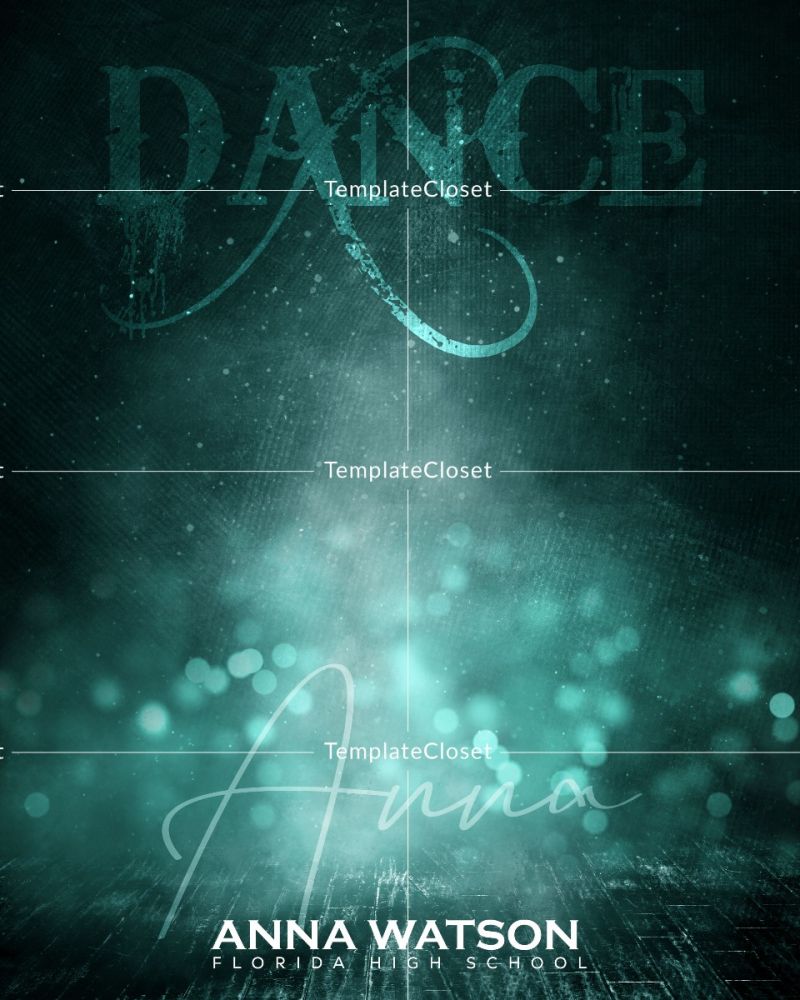Dance Sparkle Effect Digital Photoshop Template
