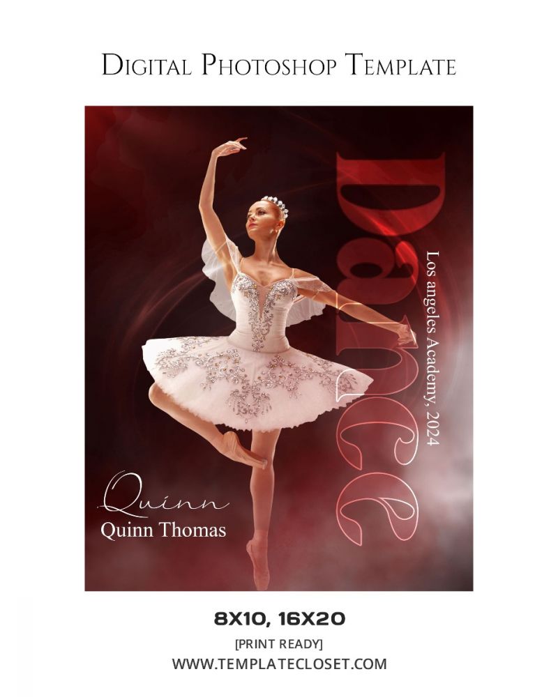 Dance Signature Move Digital Photography Template