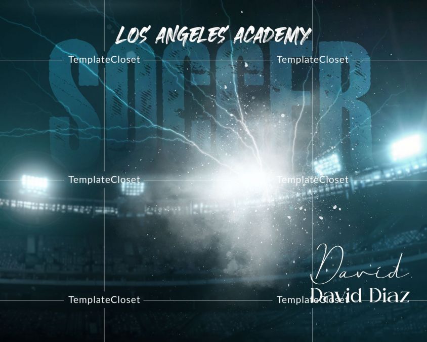 Soccer Enliven Effect Sports Poster