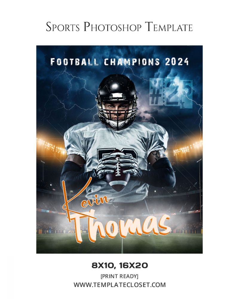 Kevin Thomas - Football Champions Photography Template
