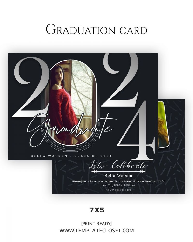 Digital Graduation Print Ready Card