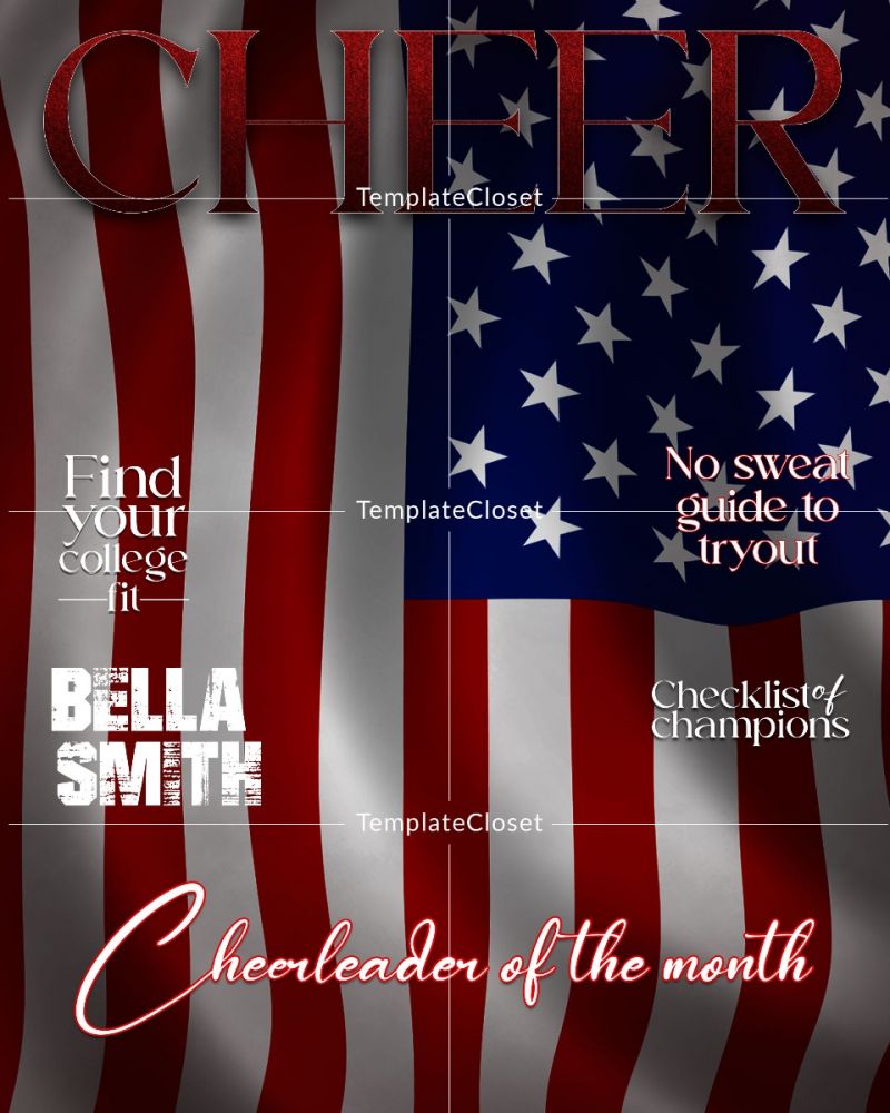 Cheerleader Of The Month Magazine Cover