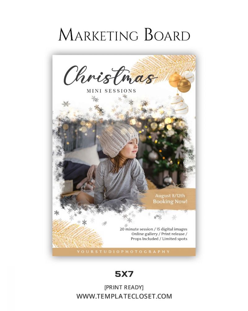 Fully Customized Digital Christmas Marketing Board
