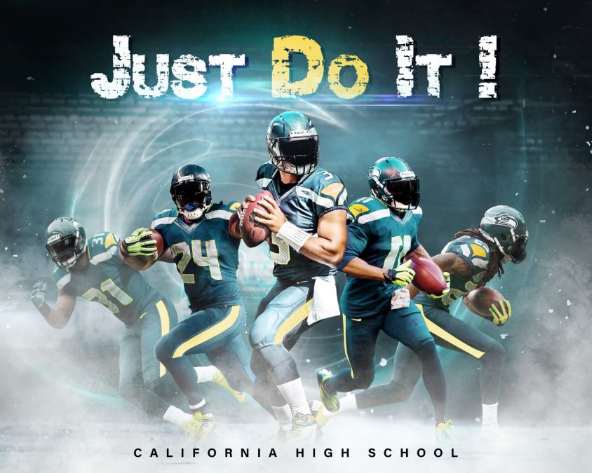 California High School Team Enliven Effect Template