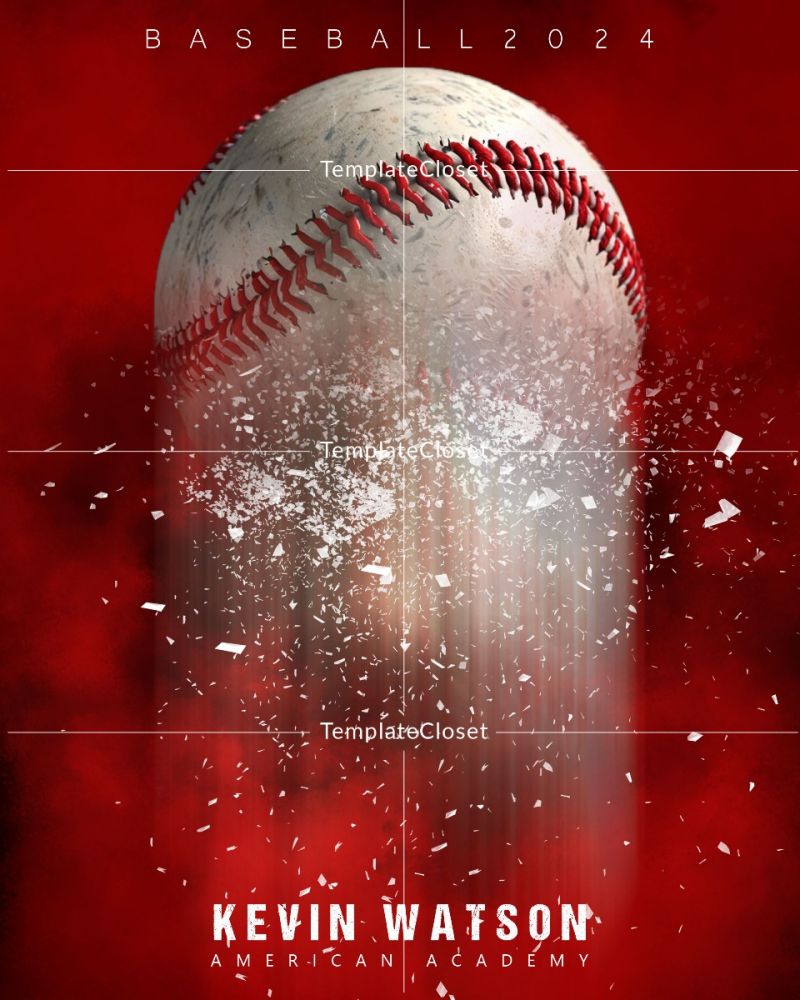 Baseball Sports Print Ready Photography Poster