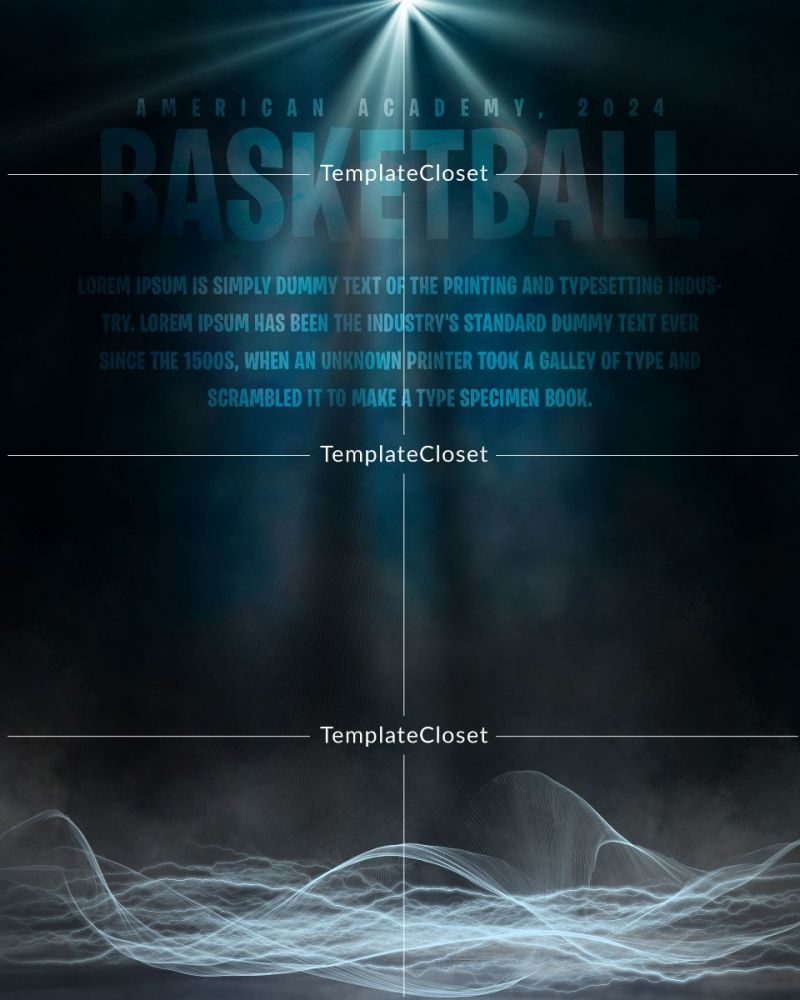 Basketball Game Day Photography Poster