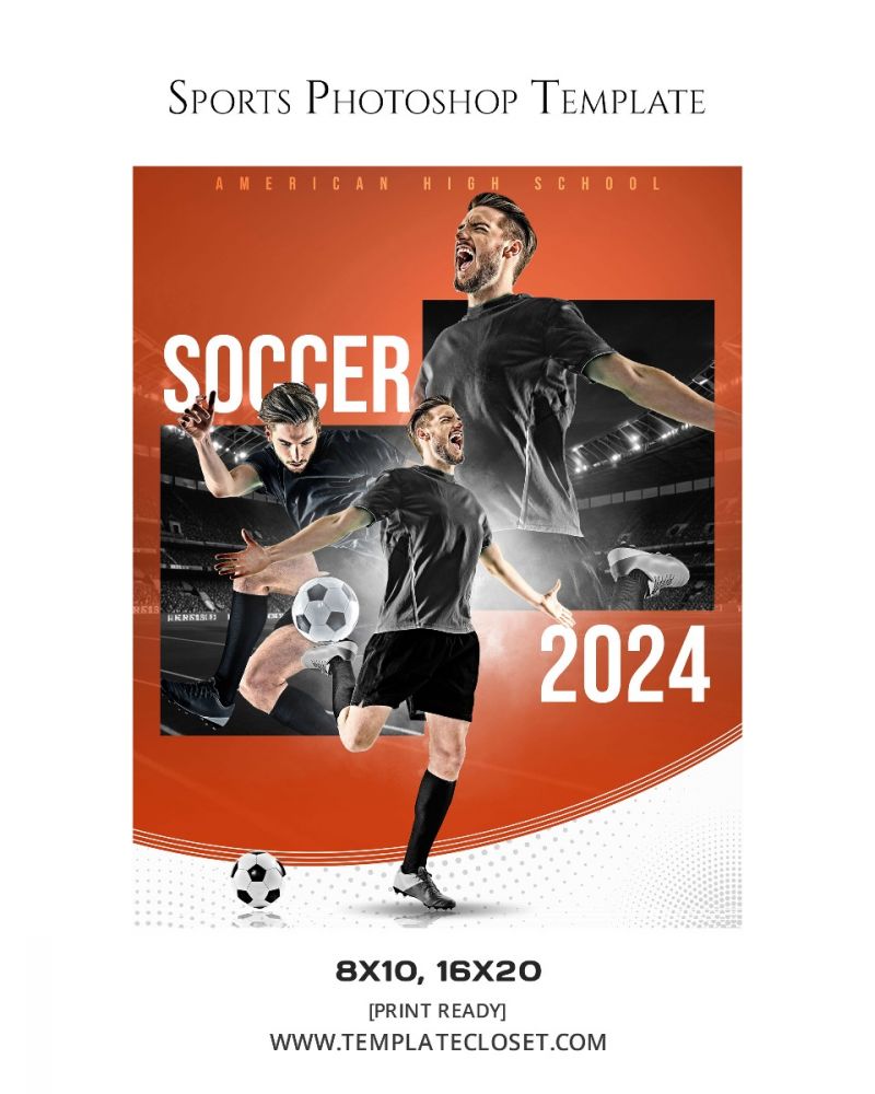 Soccer Memory Mate Moves Sports Photography Template