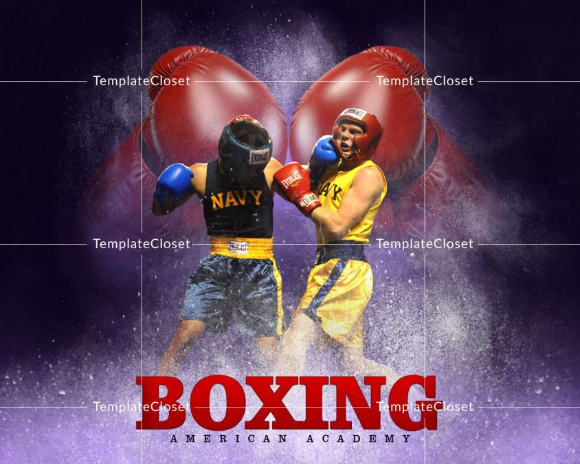 Boxing Enliven Effect Sports Photoshop Photography Template