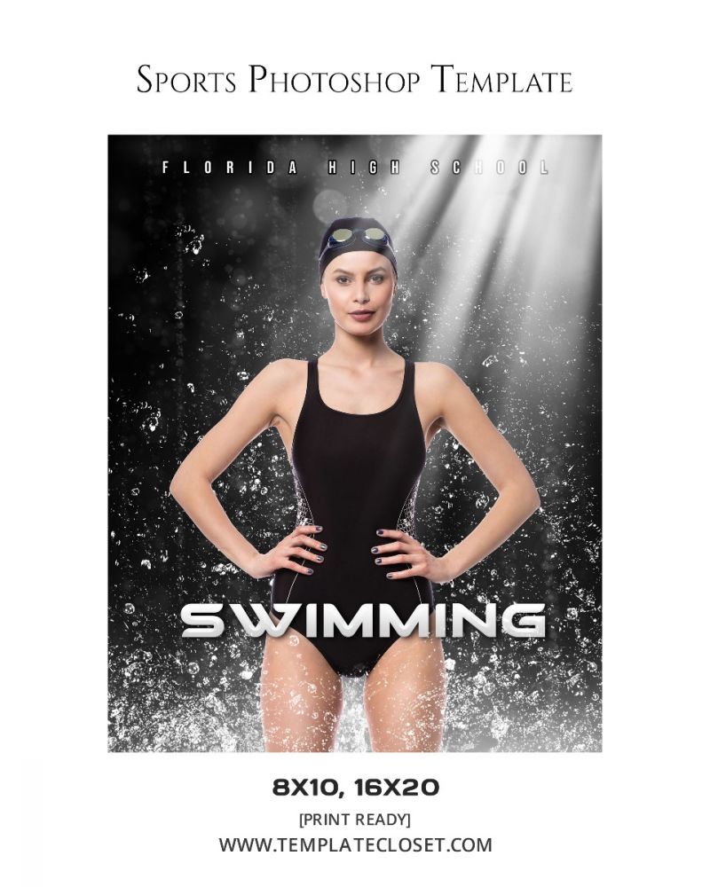 Swimming Light Effect Photoshop Photography Template