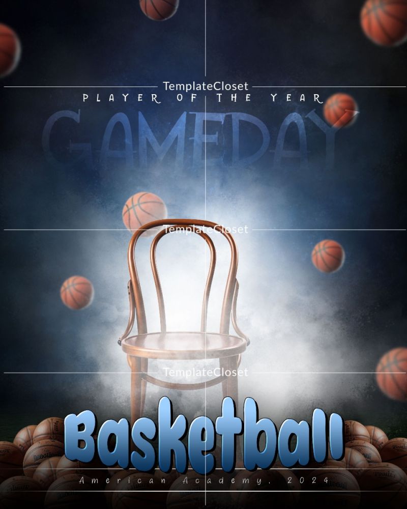 Basketball Game Day Photography Poster
