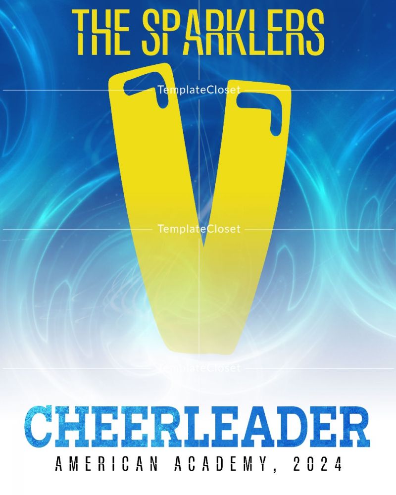 Cheerleader - The Sparkle Of The Team Photography Template