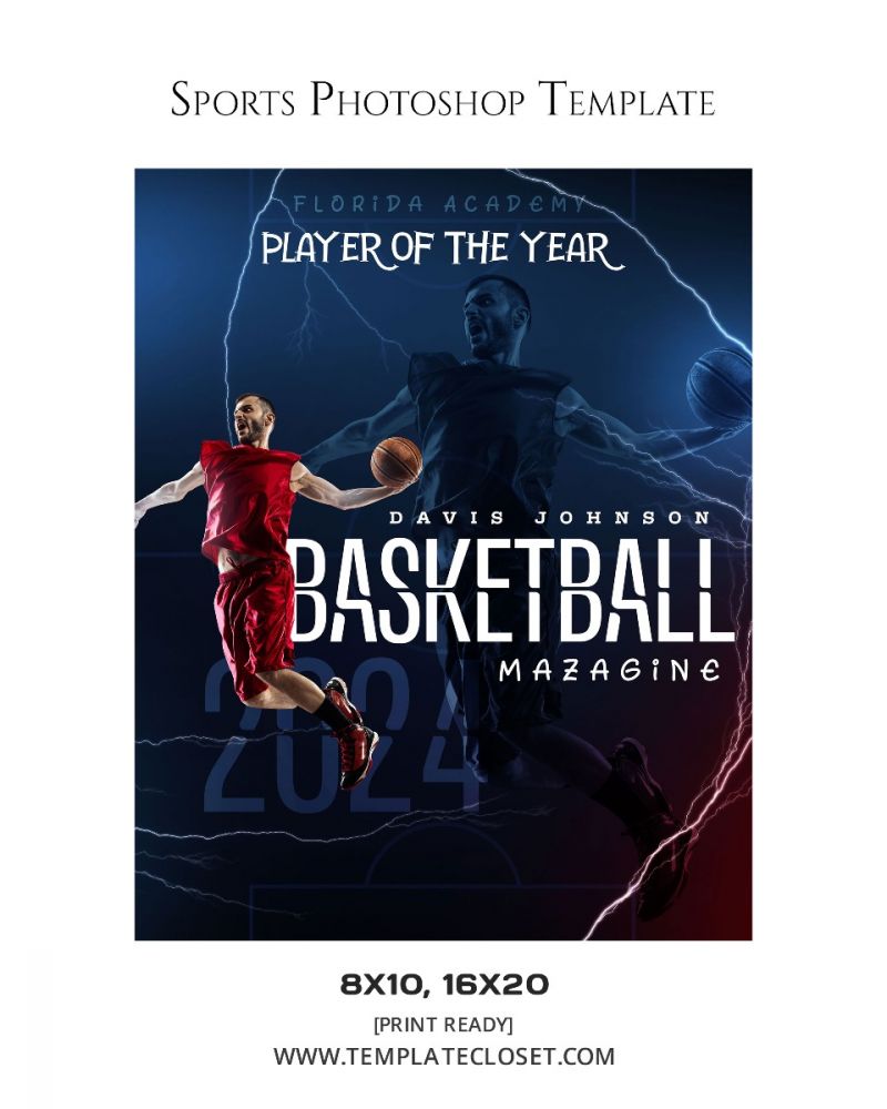 Colorful Magazine Cover Photoshop Template