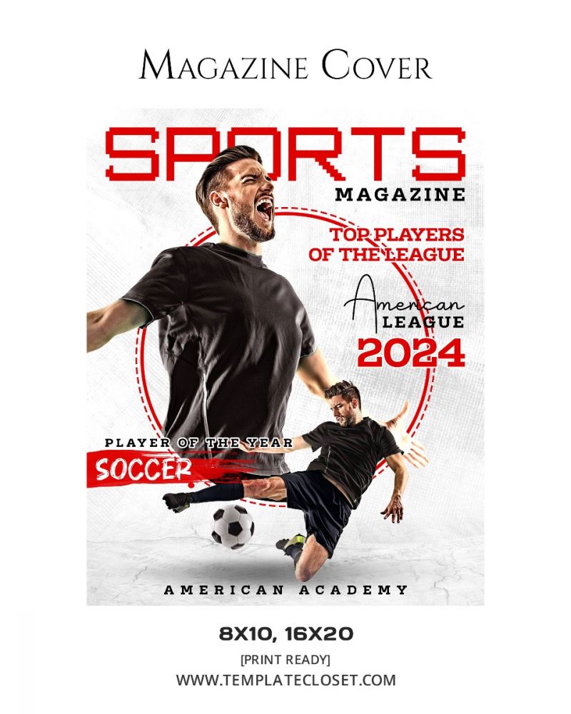 Soccer - Player Of The Year Sports Magazine Cover