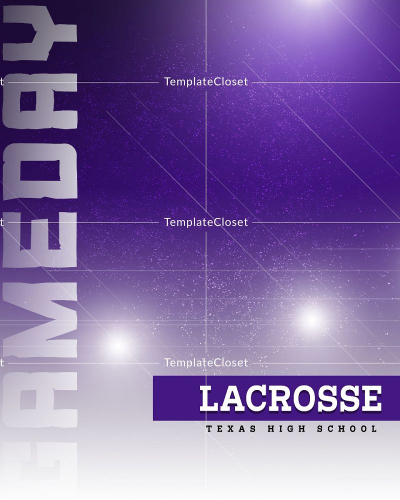 Senior Lacrosse Customized Sports Photoshop Poster