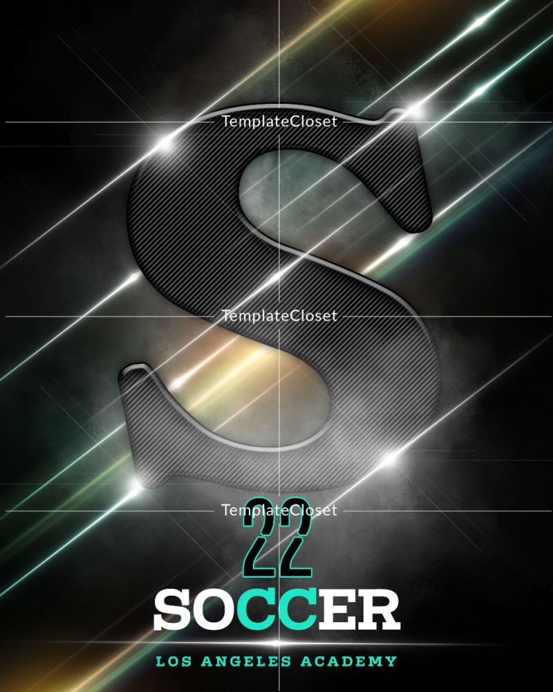 Fully Customized Soccer Sports Photography Template