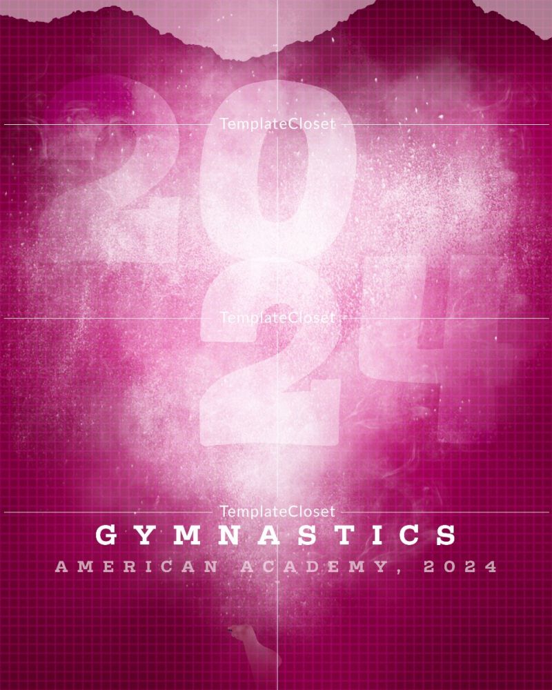 Gymnastic Multi Layer Customized Photoshop Template
