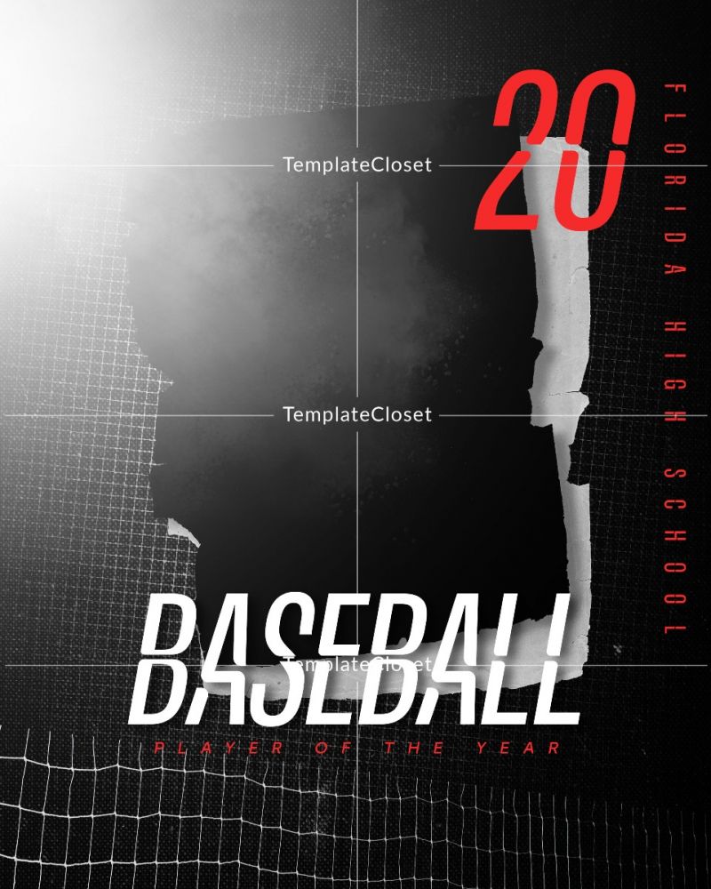 Baseball Memory Mate Sports Photography Template