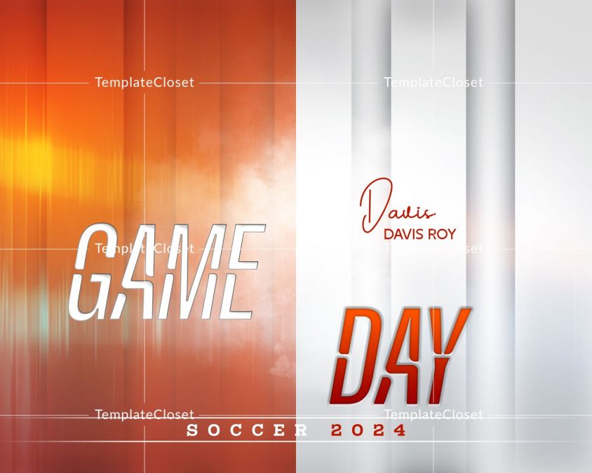 Soccer Memory Mate Customized Sports Photography Template