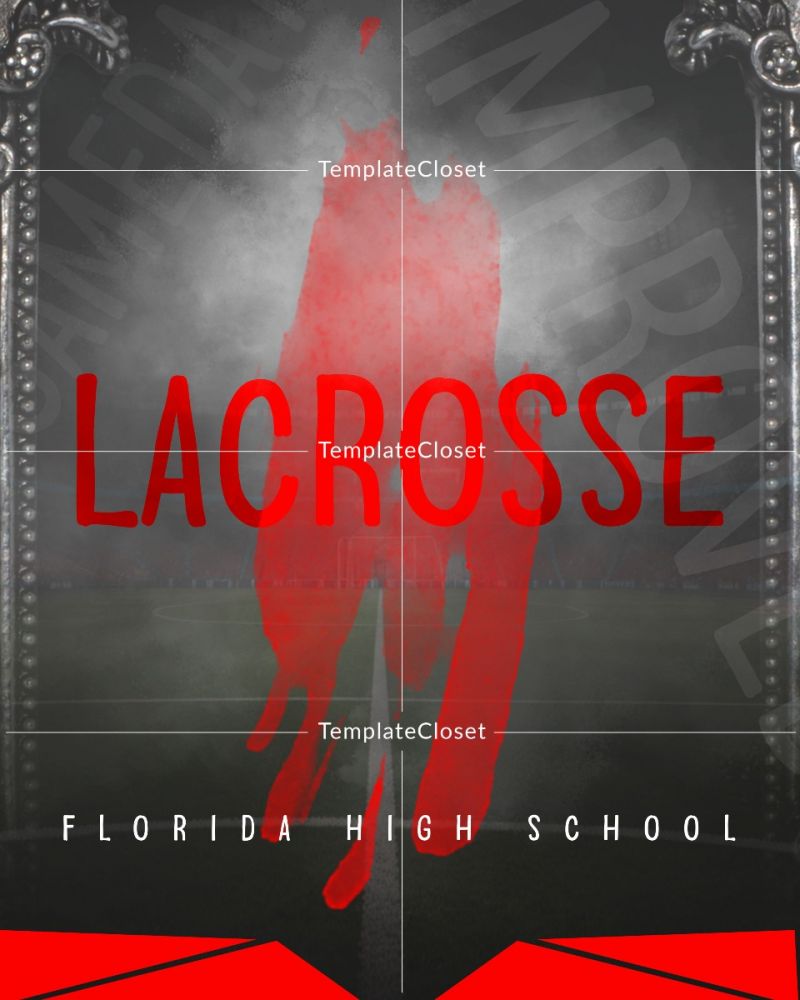Lacrosse Memory Mate Customized Sports Photoshop Template