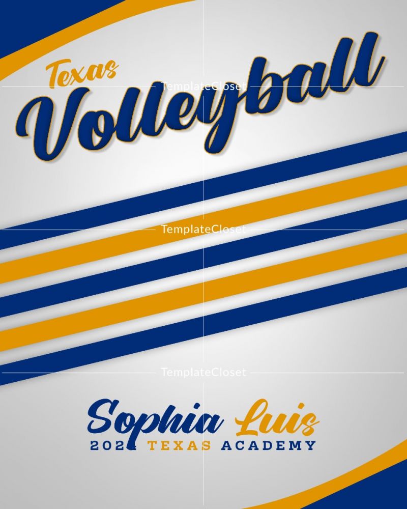 Volleyball Light Effect Photoshop Layered Photography Template
