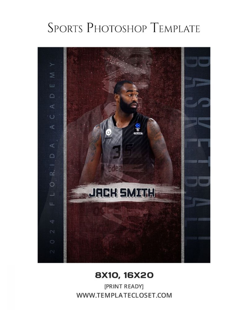 Jack Smith - Basketball Enliven Effect Sport Photoshop Poster