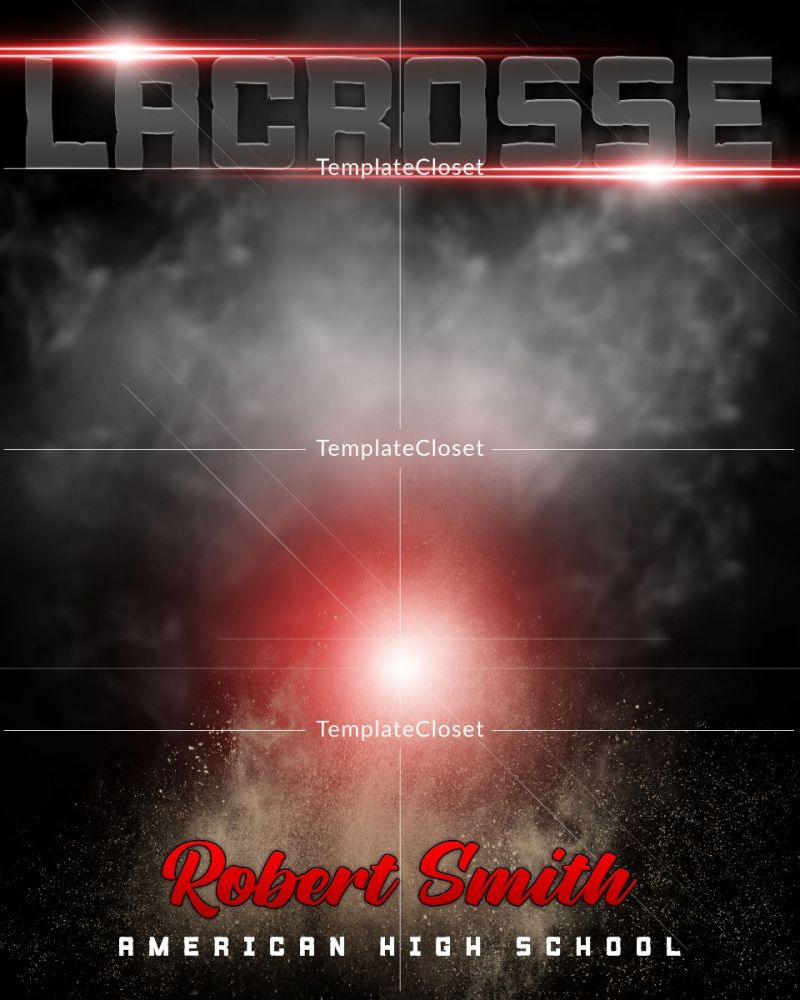 Robert Smith - Lacrosse Memory Mate Sports Photoshop Template