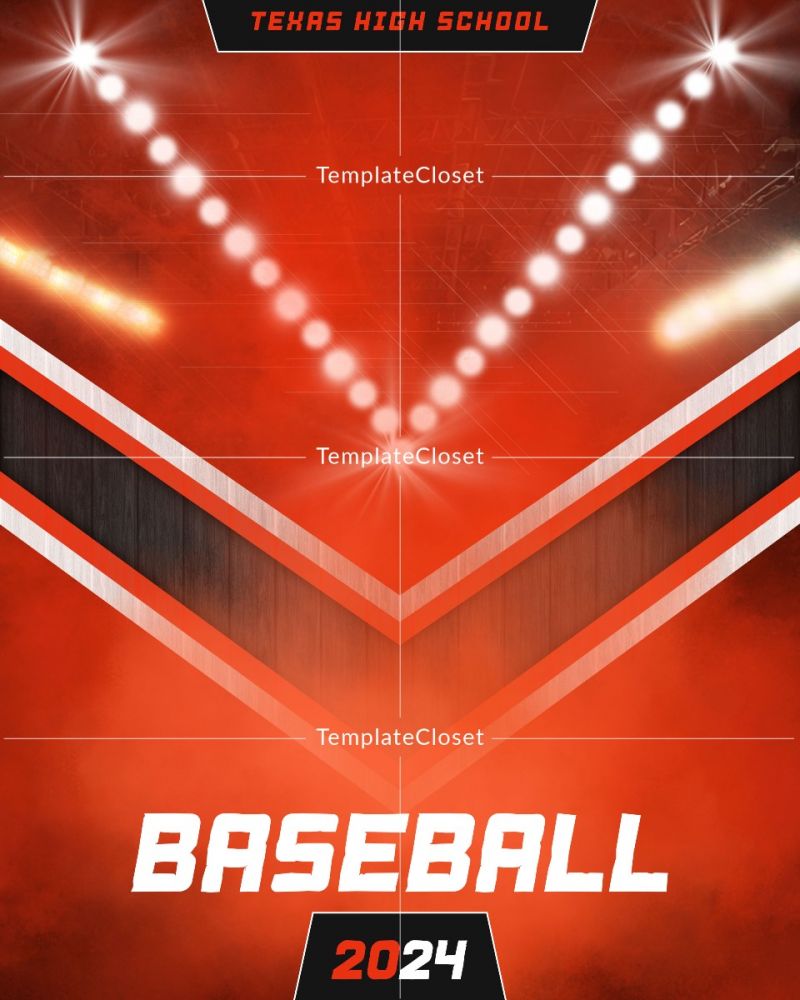 Baseball Light Effect Sports Print Ready Photography Poster