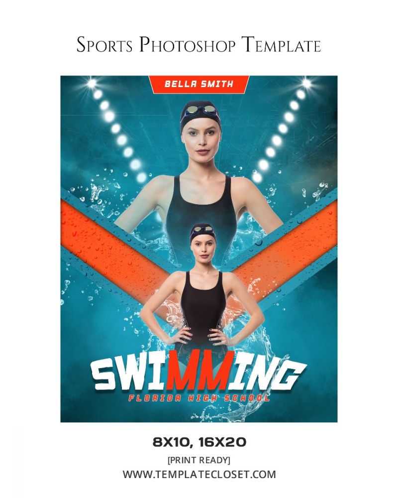 Swimming Light Effect Photoshop Photography Template