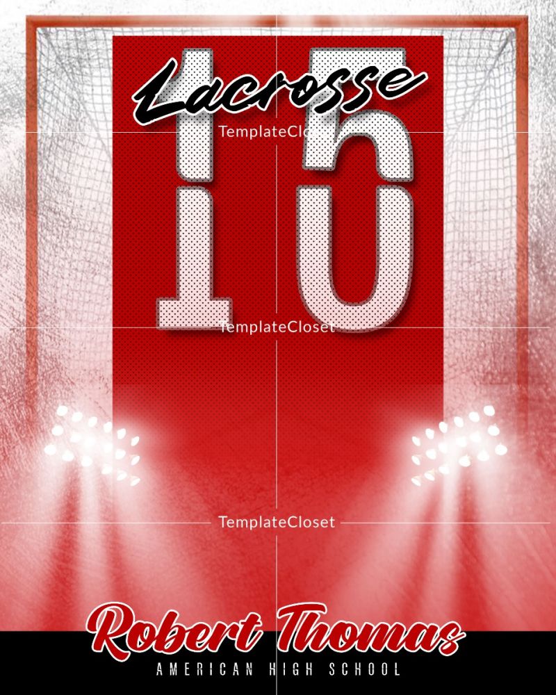 Lacrosse Memory Mate With Light Effect Sports Photography Template