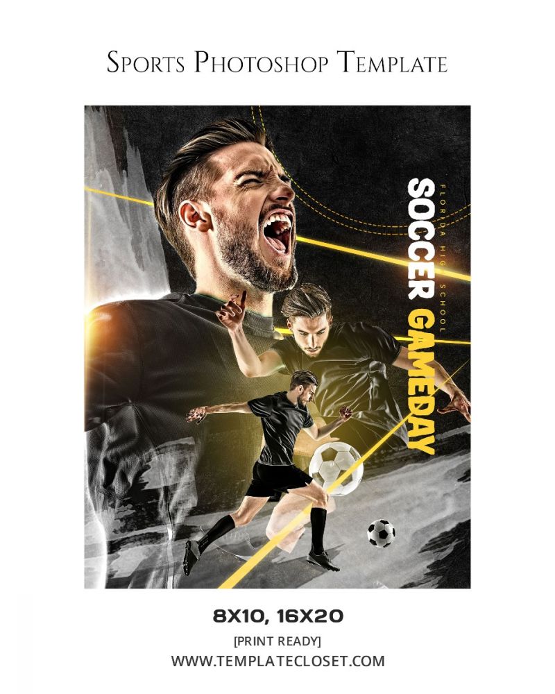 Soccer Best Move Sports Photography Template