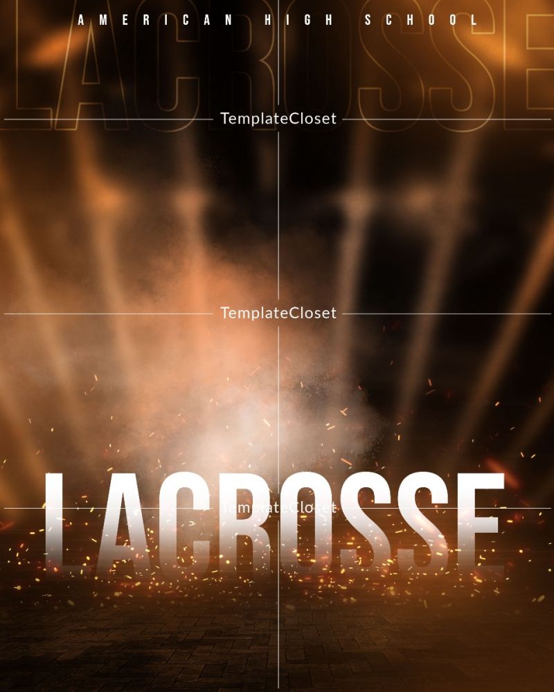 Lacrosse Memory Mate Customized Layered Photoshop Template